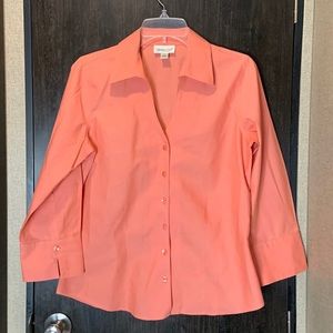 Vintage Coldwater Creek Coral Blouse small